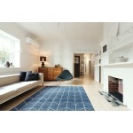 Kaleen Solitaire Collection Dark Denim Area Rug 8' x 11'