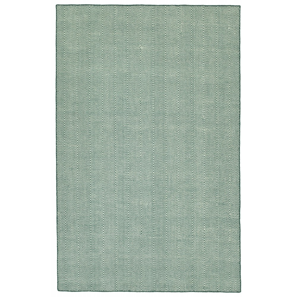 Kaleen Ziggy Collection Light Teal Runner 2' x 6'