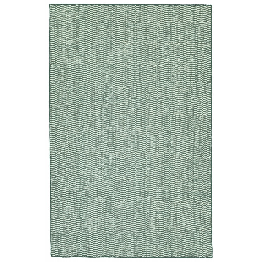 Kaleen Ziggy Collection Light Teal Area Rug 9' x 12'