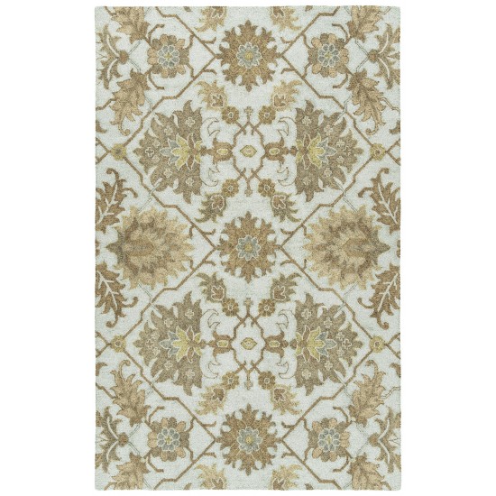 Kaleen Zocalo Collection Light Spa Throw Rug 2' x 3'