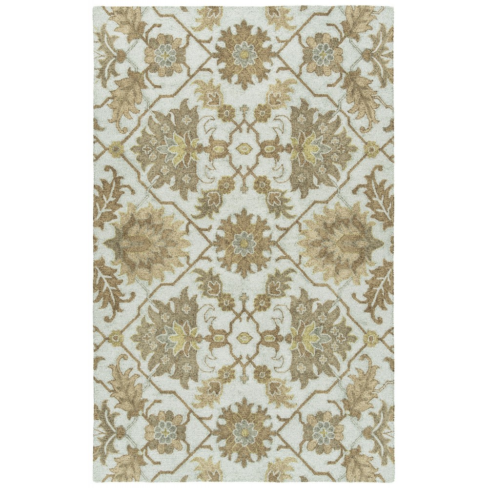 Kaleen Zocalo Collection Light Spa Throw Rug 2' x 3'