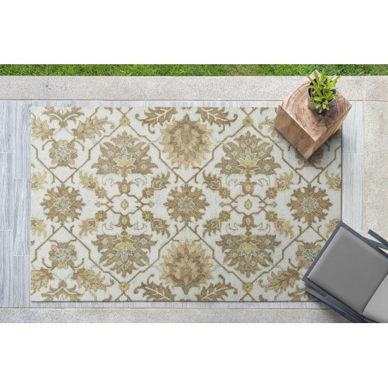 Kaleen Zocalo Collection Light Spa Runner 2' x 6'