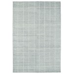 Kaleen Solitaire Collection Glacier Blue Ivory Area Rug 4' x 6'