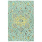 Kaleen Zocalo Collection Bright Mint Throw Rug 2' x 3'