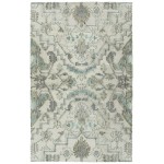 Kaleen Zocalo Collection Silver Spa Throw Rug 3' x 5'