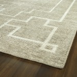 Kaleen Solitaire Collection Light Chino Throw Rug 2' x 3'