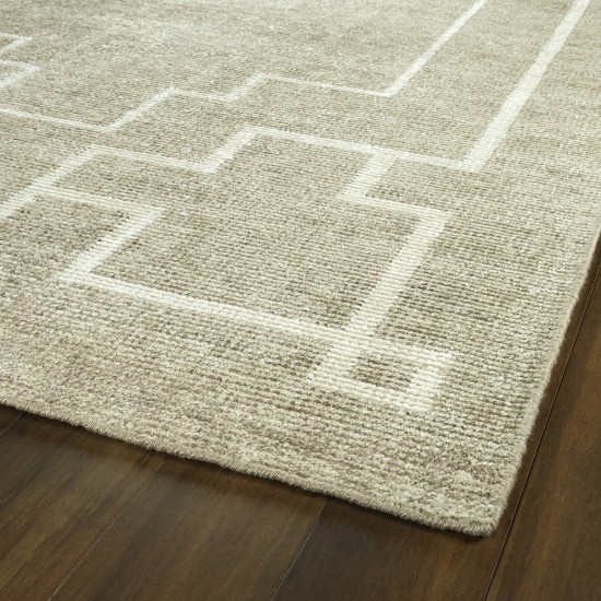 Kaleen Solitaire Collection Light Chino Throw Rug 2' x 3'