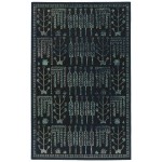 Kaleen Zuma Beach Collection Navy Black Area Rug 7'10" x 10'