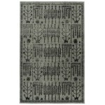 Kaleen Zuma Beach Collection Dark Grey Runner 2'2" x 7'6"