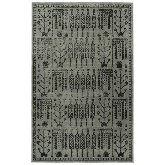 Kaleen Zuma Beach Collection Dark Grey Runner 2'2" x 7'6"