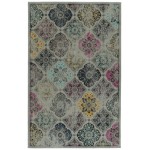 Kaleen Zuma Beach Collection Bright Grey Area Rug 5'3" x 7'3"