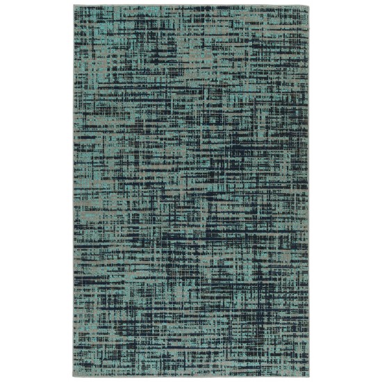 Kaleen Zuma Beach Collection Turquoise Gray Runner 2'2" x 7'6"