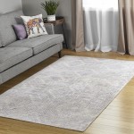 Kaleen Solitaire Collection Light Lavender Throw Rug 2' x 3'