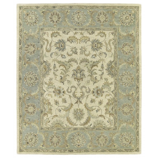 Kaleen Solomon Collection Ivory Mint Throw Rug 2' x 3'