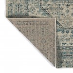 Kaleen Zuma Beach Collection Light Turquoise Area Rug 7'10" x 10'