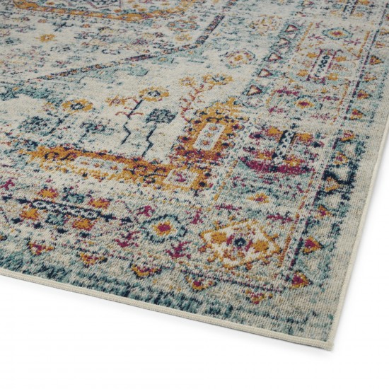 Kaleen Zuma Beach Collection Light Multi Area Rug 3'11" x 5'3"