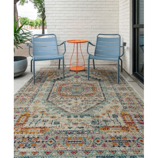 Kaleen Zuma Beach Collection Light Multi Area Rug 7'10" x 10'