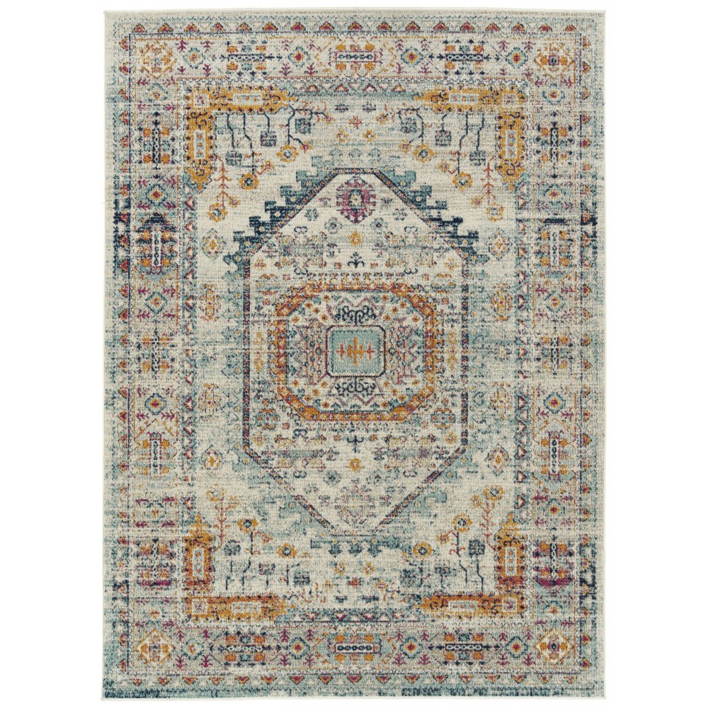 Kaleen Zuma Beach Collection Light Multi Area Rug 9' x 12'