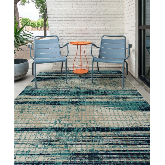 Kaleen Zuma Beach Collection ZUM11-17 Blue Throw Rug 2' x 3'