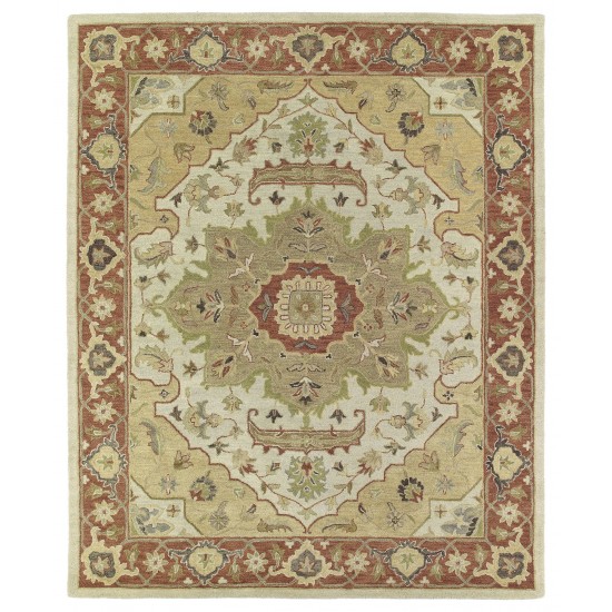 Kaleen Solomon Collection Gold Oatmeal Area Rug 10' x 14'