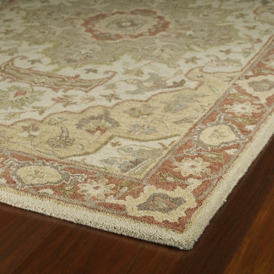 Kaleen Solomon Collection Gold Oatmeal Area Rug 4' x 6'