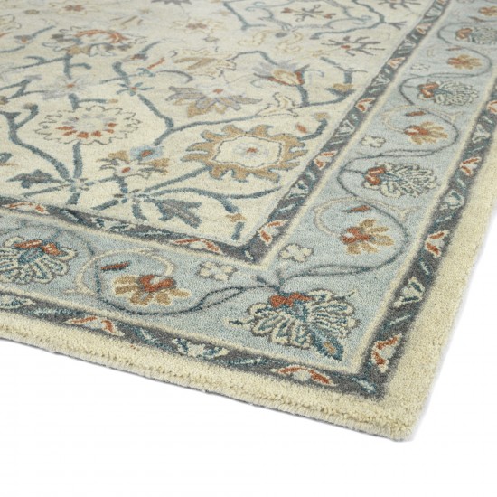 Kaleen Solomon Collection Ivory Gray Runner 2'6" x 8'