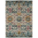 Kaleen Zuma Beach Collection ZUM13-86 Multi Throw Rug 2' x 3'