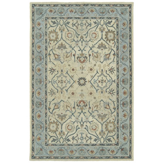 Kaleen Solomon Collection Ivory Gray Area Rug 4' x 6'