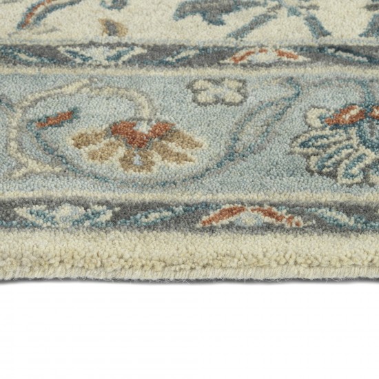 Kaleen Solomon Collection Ivory Gray Area Rug 5' x 7'9"