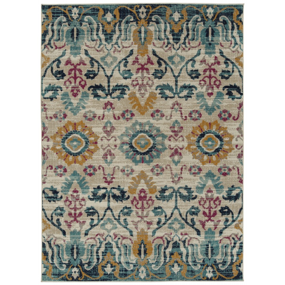 Kaleen Zuma Beach Collection ZUM13-86 Multi Area Rug 5'3" x 7'3"