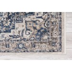 Kaleen Soren Collection Light Blue Runner 2'6" x 7'6"