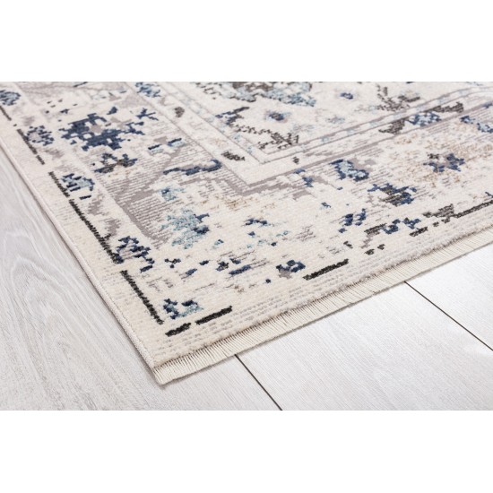 Kaleen Soren Collection Light Silver Area Rug 3' x 5'