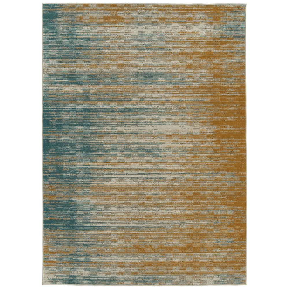 Kaleen Zuma Beach Collection Dark Gold Throw Rug 2' x 3'