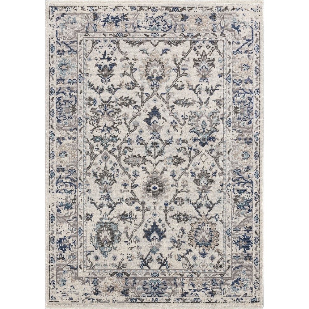 Kaleen Soren Collection Light Silver Area Rug 7'10" x 10'