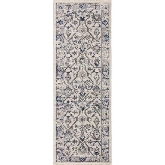 Kaleen Soren Collection Light Silver Area Rug 7'10" x 10'