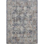 Kaleen Soren Collection Light Denim Throw Rug 1'8" x 2'6"