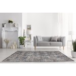 Kaleen Soren Collection Light Denim Throw Rug 1'8" x 2'6"