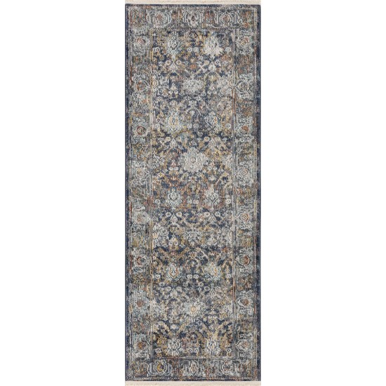 Kaleen Soren Collection Light Denim Throw Rug 1'8" x 2'6"