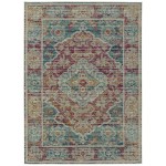 Kaleen Zuma Beach Collection Dark Multi Runner 2'2" x 7'6"