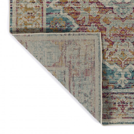 Kaleen Zuma Beach Collection Dark Multi Area Rug 5'3" x 7'3"