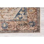 Kaleen Soren Collection Light Red Throw Rug 1'8" x 2'6"