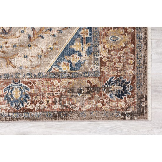 Kaleen Soren Collection Light Red Throw Rug 1'8" x 2'6"