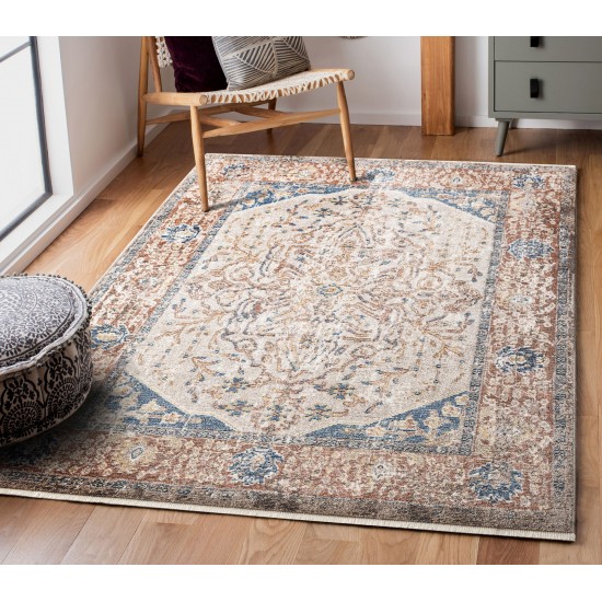 Kaleen Soren Collection Light Red Throw Rug 1'8" x 2'6"