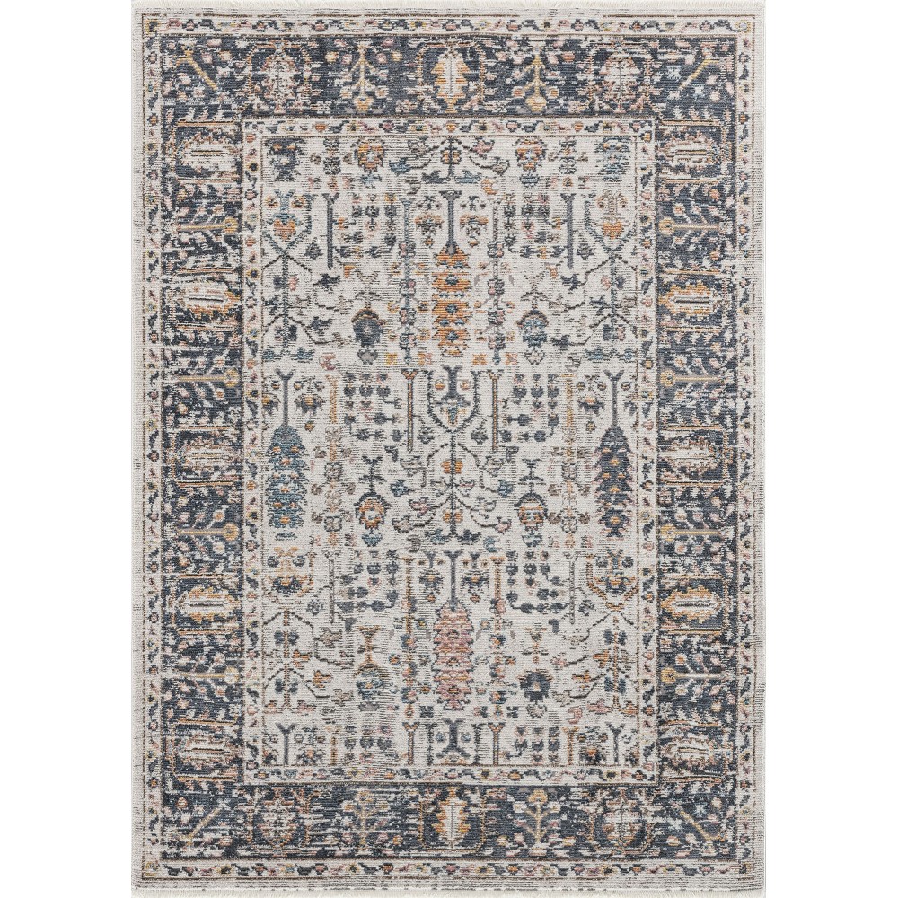 Kaleen Soren Collection Grey Navy Throw Rug 1'8" x 2'6" Kaleen Soren Collection Grey Navy Throw Rug 1'8" x 2'6"