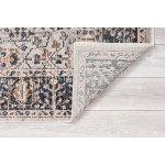 Kaleen Soren Collection Grey Navy Throw Rug 1'8" x 2'6"