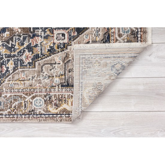 Kaleen Soren Collection Light Taupe Throw Rug 1'8" x 2'6"