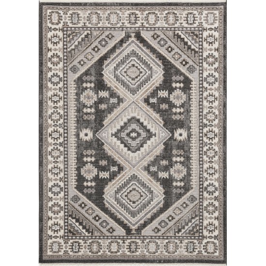 Kaleen Soren Collection SRN07-75 Gray Throw Rug 1'8" x 2'6"