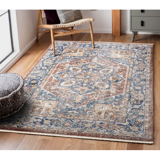 Kaleen Soren Collection Dark Multi Throw Rug 1'8" x 2'6"