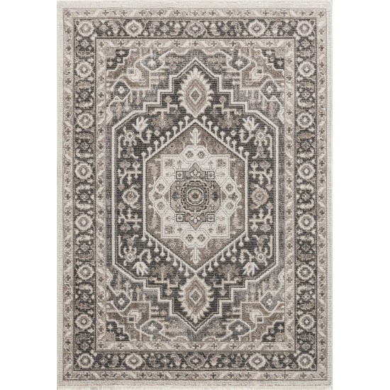 Kaleen Soren Collection Gray Silver Throw Rug 1'8" x 2'6"