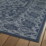 Kaleen Sunice Collection SUN01-22 Navy Throw Rug 1'9" x 3'